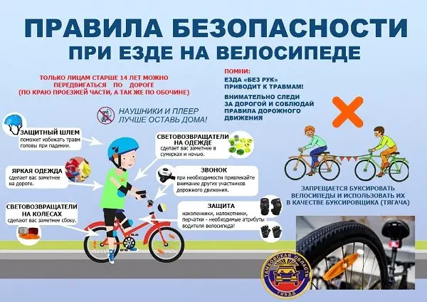 Regeln für das Radfahren für Kinder unter 14 Jahren